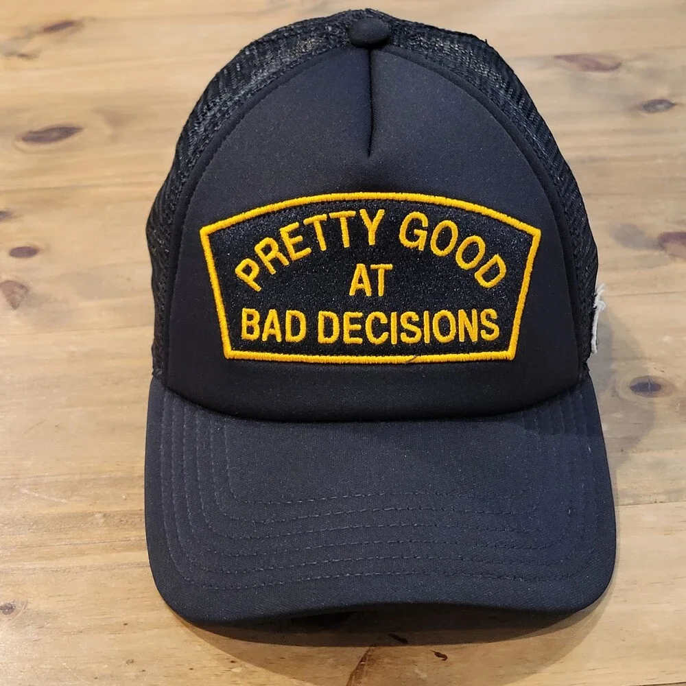 Cult of Individuality Hat Snapback Trucker Pretty Good at Bad Decisions Patch